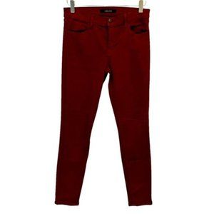 J Brand | Women's Dark Red Cranberry Lots Off Stretch Skinny Jeans Size 29